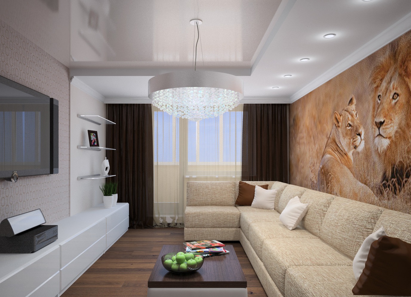 Заказать дизайн 3х квартиры с площадью 60 кв.м в Москве ✓ дизайн панельной трехкомнатной квартиры 60 кв м недорого